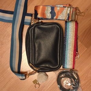 Pom Pom London Mayfair bag w/ extra straps